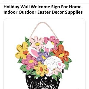 Colorful Easter Welcome Sign
